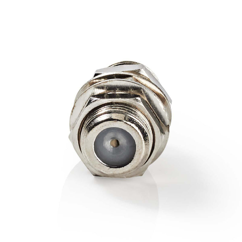 Nedis CSGP41939ME Coax-adapter F F-connector Female - F-connector Female Zilver