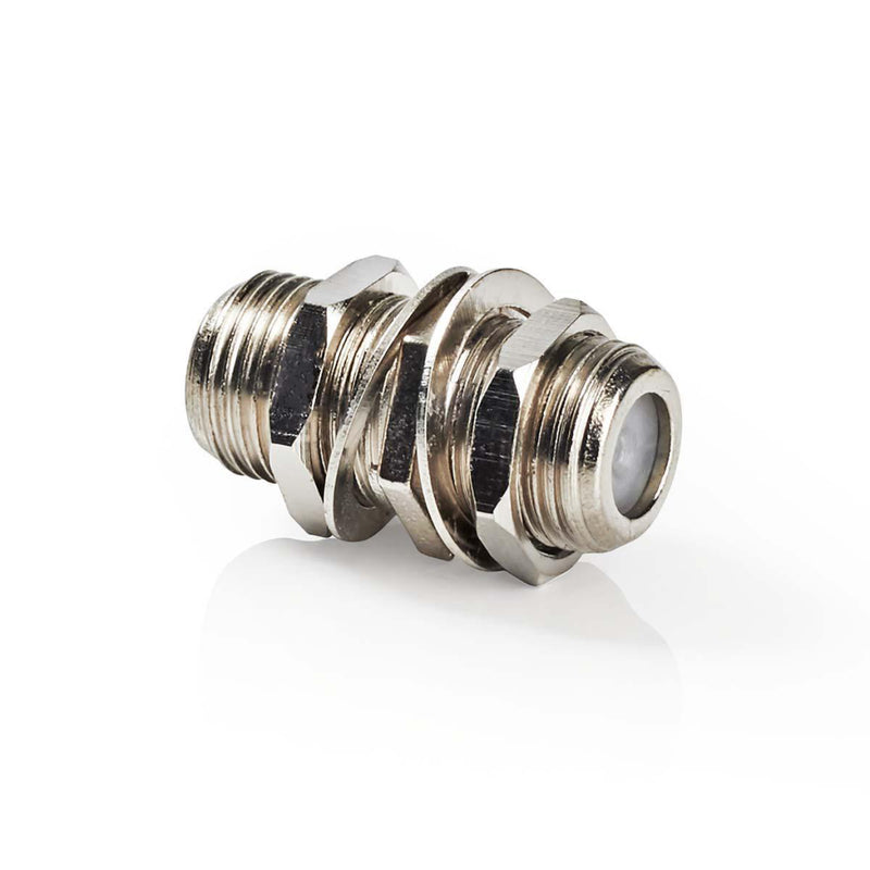 Nedis CSGP41939ME Coax-adapter F F-connector Female - F-connector Female Zilver
