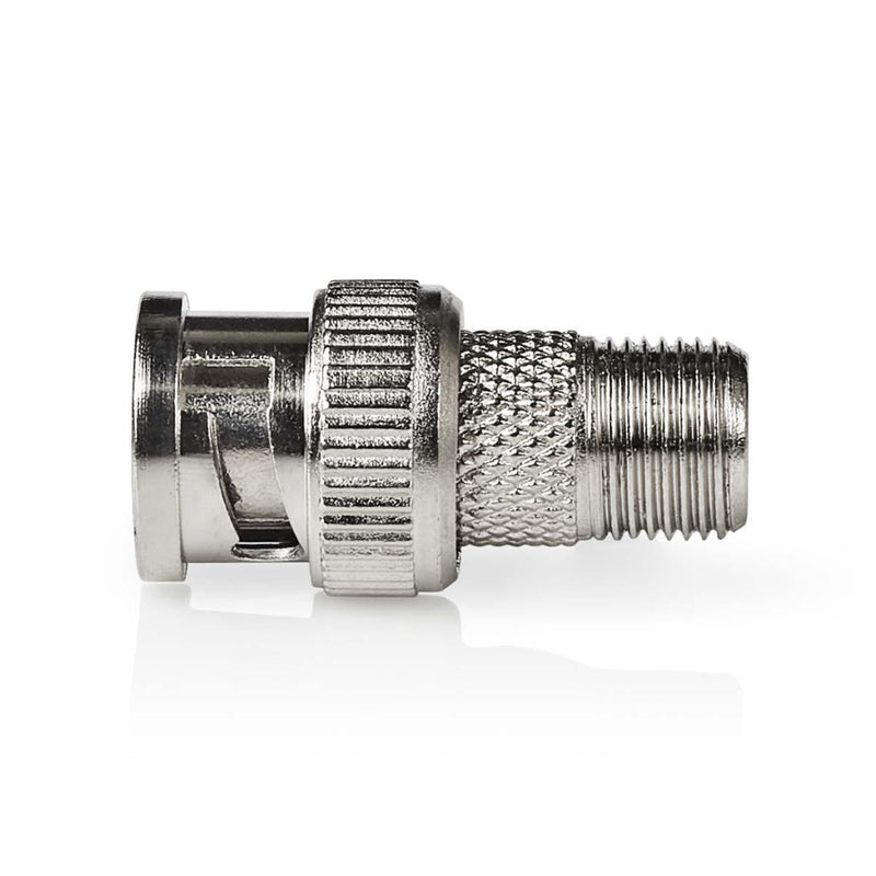 Nedis CSGP41967ME Coax-adapter F Bnc Male - F-connector Female Zilver