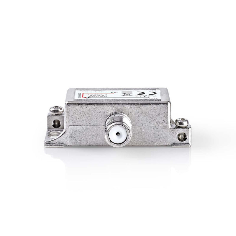 Nedis SSPL258ME Satelliet Tap F-splitter Max. 8 Db Versterking 5 - 2400 Mhz 1 Uitgang