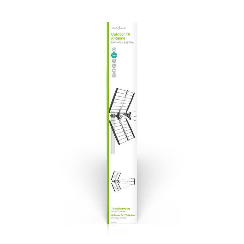 Nedis ANORU10L7ME Tv-antenne Voor Buiten Max. 18 Db Versterking Uhf: 470 - 698 Mhz 50 Km Bereik