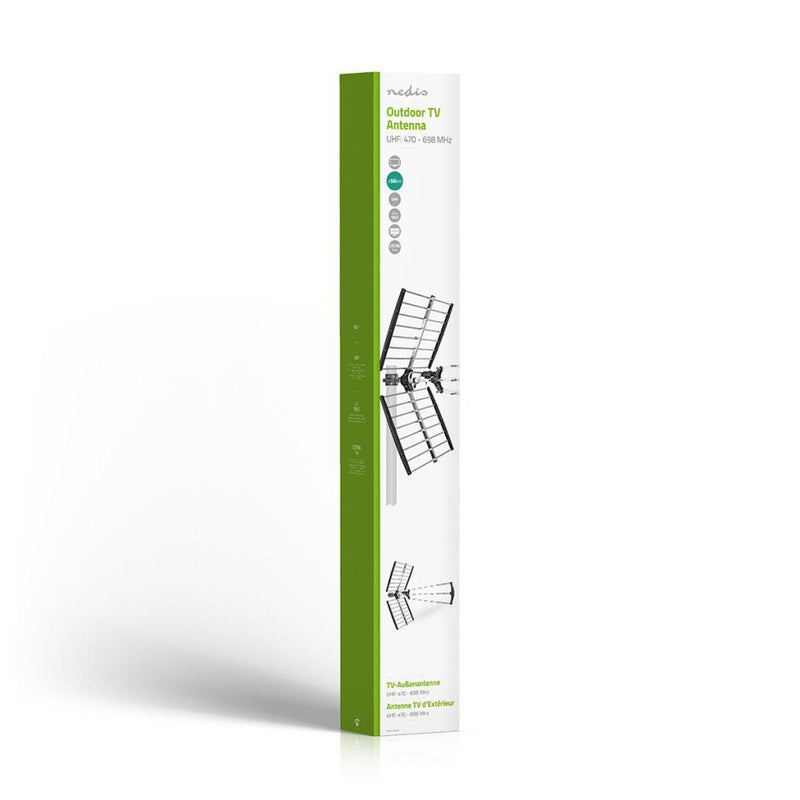Nedis ANORU10L7ME Tv-antenne Voor Buiten Max. 18 Db Versterking Uhf: 470 - 698 Mhz 50 Km Bereik