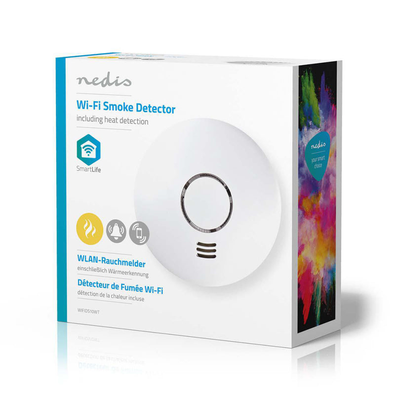 Nedis WIFIDS10WT Smart Rookmelder Wi-fi