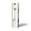 Nedis SEST100BK Uitschuifbare Selfiestick Bedrade Sluiterknop Antislip Handgreep Veiligheidskoord