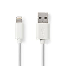 Nedis CCGT39300WT10 Sync And Charge Cable Apple Lightning - Usb-a Male 1.0 M White