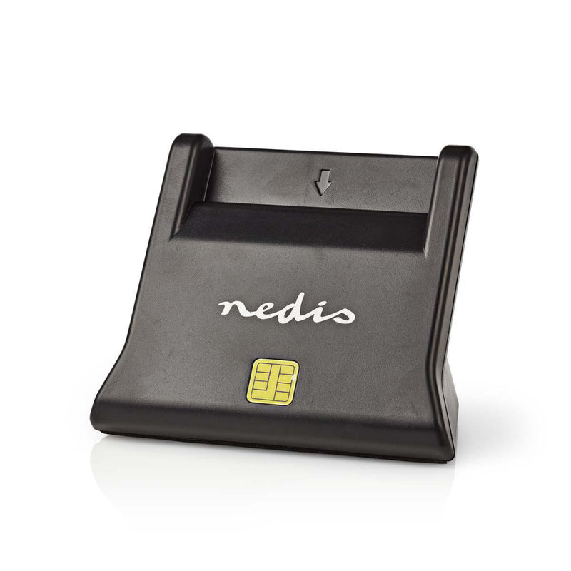 Nedis CRDRU2SM3BK Smartcard Reader Usb 2.0 Desktop Model Black