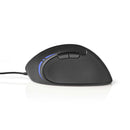 Nedis ERGOMSWD100BK Ergonomic Wired Mouse 3200 Dpi 6-button Black