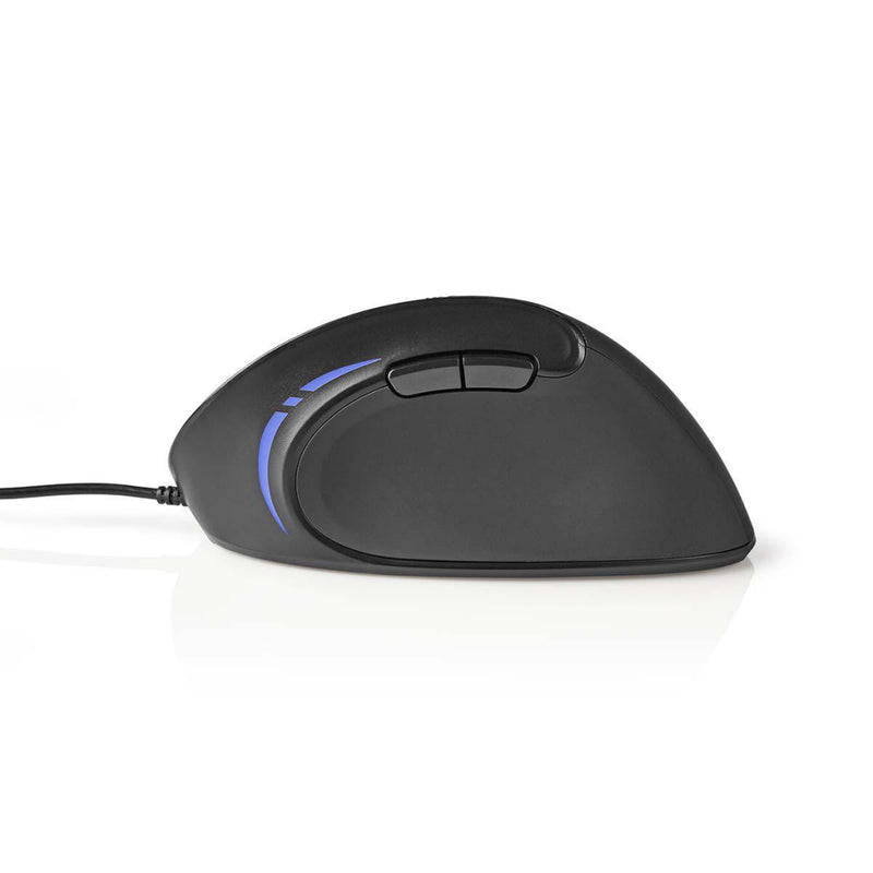 Nedis ERGOMSWD100BK Ergonomic Wired Mouse 3200 Dpi 6-button Black