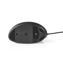 Nedis ERGOMSWD100BK Ergonomic Wired Mouse 3200 Dpi 6-button Black