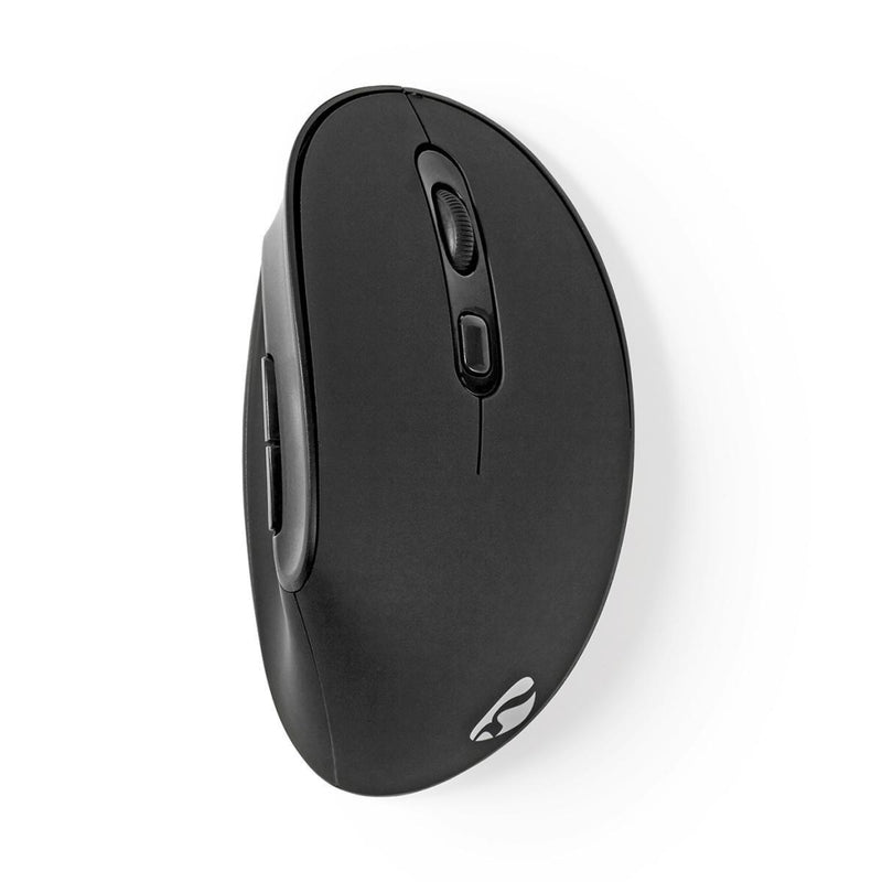 Nedis ERGOMSWS100BK Ergonomic Wireless Mouse 1600 Dpi 6-button Black