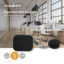 Nedis ERGOCAR100ME Ergonomisch Armsteun Zwenken Bureau Met Muismat Metaal