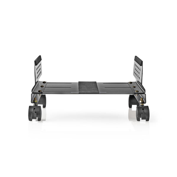 Nedis ERGOCSTD200BK Ergonomische Pc-standaard Verstelbare Breedte 4 Zwenkwieltjes Zwart
