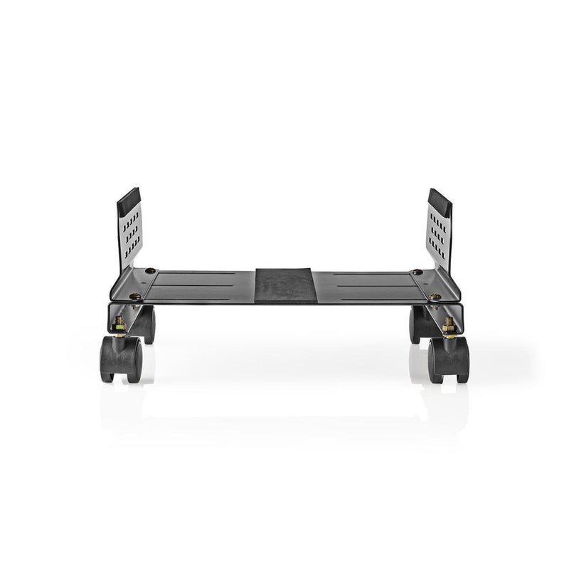 Nedis ERGOCSTD200BK Ergonomische Pc-standaard Verstelbare Breedte 4 Zwenkwieltjes Zwart