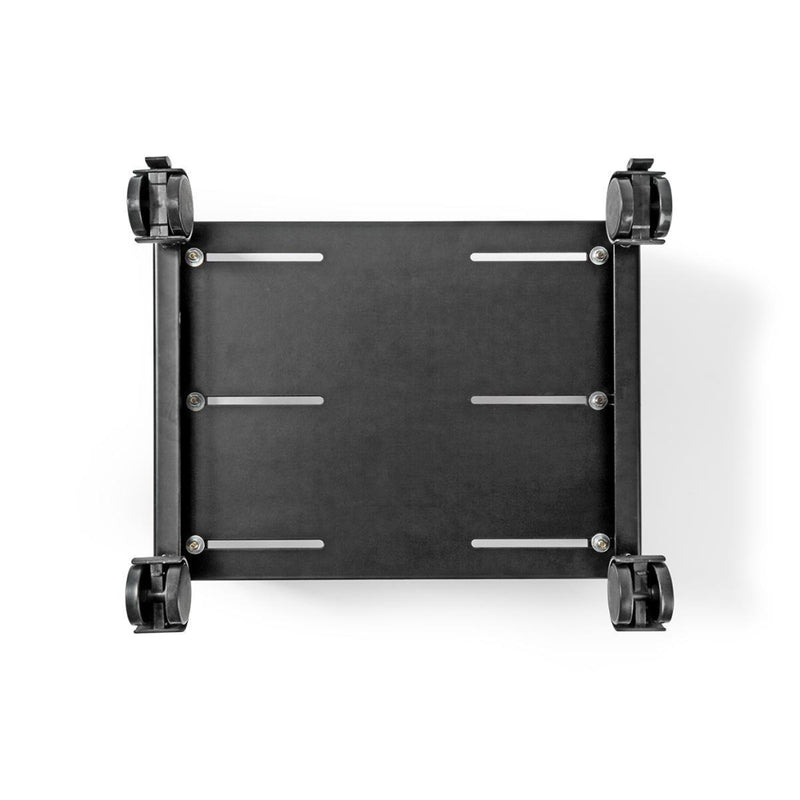 Nedis ERGOCSTD200BK Ergonomische Pc-standaard Verstelbare Breedte 4 Zwenkwieltjes Zwart