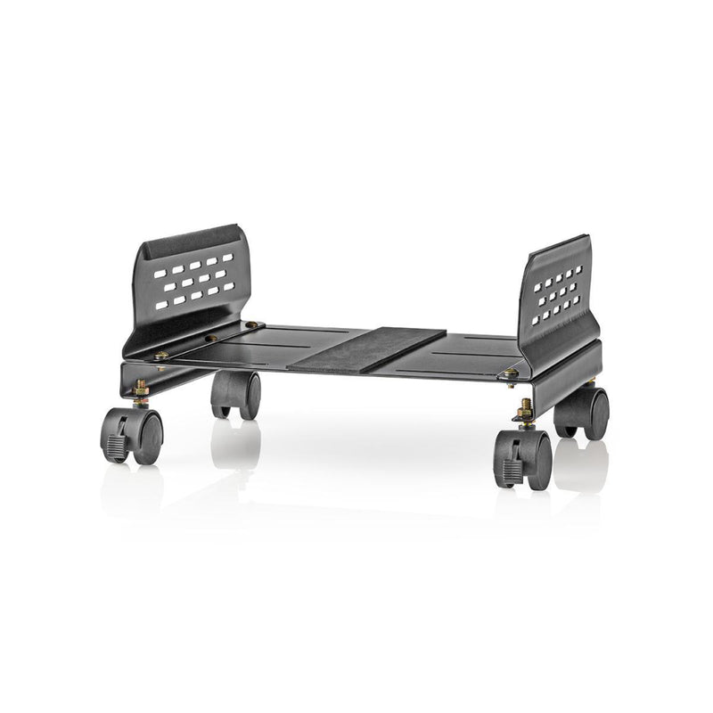 Nedis ERGOCSTD200BK Ergonomische Pc-standaard Verstelbare Breedte 4 Zwenkwieltjes Zwart