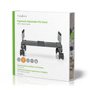 Nedis ERGOCSTD200BK Ergonomische Pc-standaard Verstelbare Breedte 4 Zwenkwieltjes Zwart