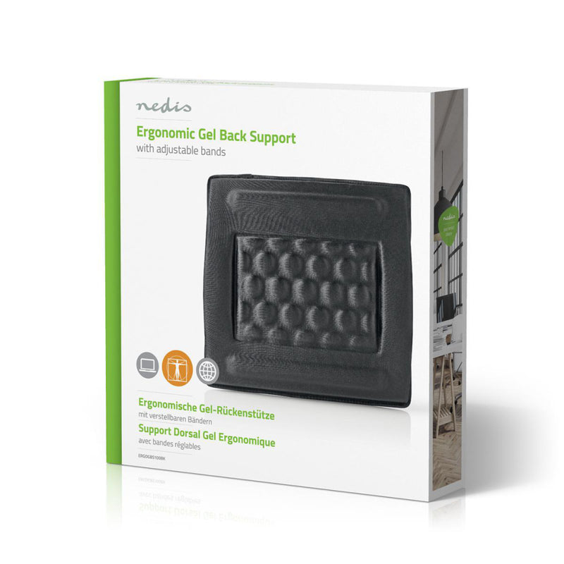 Nedis ERGOGBS100BK Ergonomische Rugsteun Gel Zwart