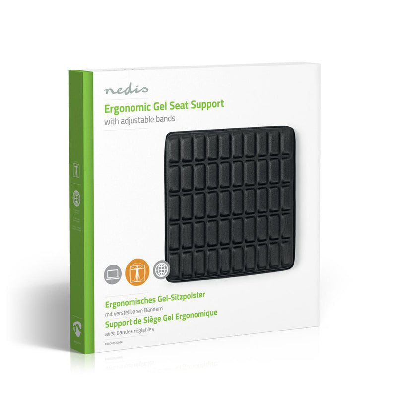 Nedis ERGOGSS100BK Ergonomisch Zitkussen Gel Zwart