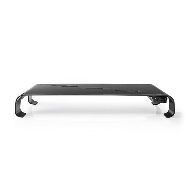 Nedis ERGOMFSU3400BK Ergonomische Multifunctionele Monitorstandaard Usb 3.0 Hub 4-poorts Zwart