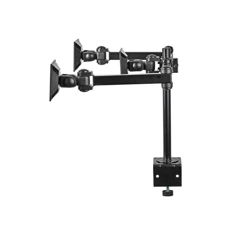 Nedis ERGOTMM100BK Ergonomische Monitorbeugel Drie Monitor-armen Draai- En Kantelbaar Zwart