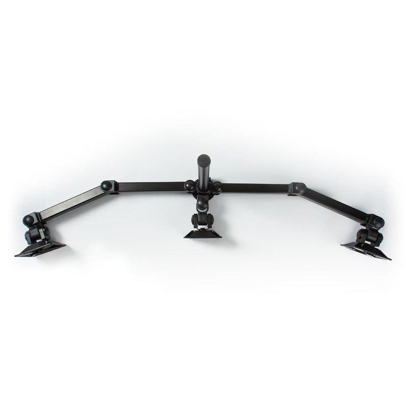 Nedis ERGOTMM100BK Ergonomische Monitorbeugel Drie Monitor-armen Draai- En Kantelbaar Zwart