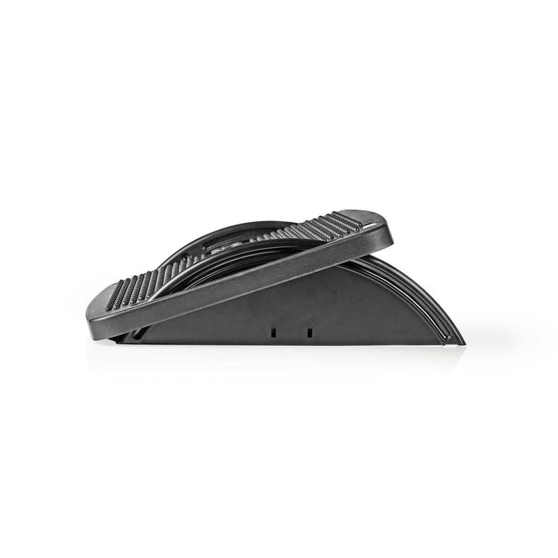 Nedis ERGOFR100BK Voetsteun Ergonomisch Kunststof Zwart