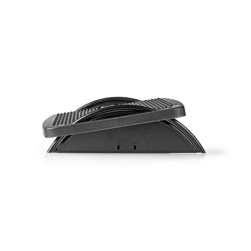 Nedis ERGOFR100BK Voetsteun Ergonomisch Kunststof Zwart
