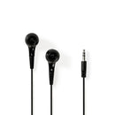 Nedis HPWD1001BK Wired Headphones 1.2m Round Cable In-ear Black