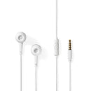 Nedis HPWD2020WT Wired Headphones 1.2m Round Cable In-ear Built-in Microphone White