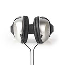 Nedis HPWD1200BK Over-ear Koptelefoon Bedraad 2,70 M Zilver/zwart