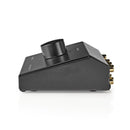 Nedis ASWI2403BK Analoge Audio-switch 3 Poort(en) Input: 3x (2x Rca Female) Output: 1x (2x Rca Fema