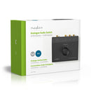 Nedis ASWI2403BK Analoge Audio-switch 3 Poort(en) Input: 3x (2x Rca Female) Output: 1x (2x Rca Fema