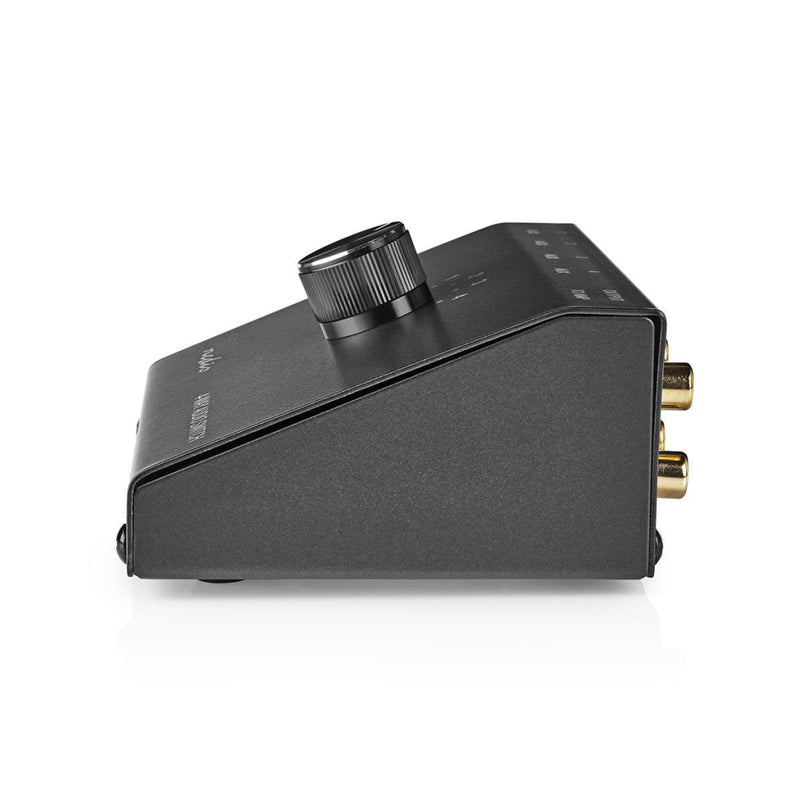 Nedis ASWI2404BK Analoge Audio Switch 3,5 Mm Female + 3x (2x Rca Female) - 2x Rca Female Zwart