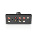 Nedis ASWI2404BK Analoge Audio Switch 3,5 Mm Female + 3x (2x Rca Female) - 2x Rca Female Zwart