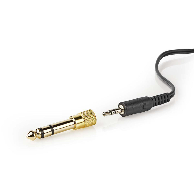 Nedis HPWD1201BK Over-ear Koptelefoon Bedraad 6,00 M Zilver/zwart