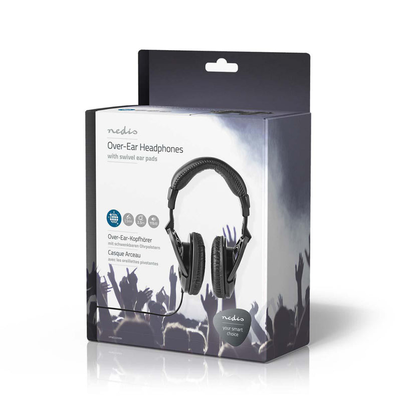 Nedis HPWD3200BK Over-ear Koptelefoon Bedraad 2,50 M Zwart