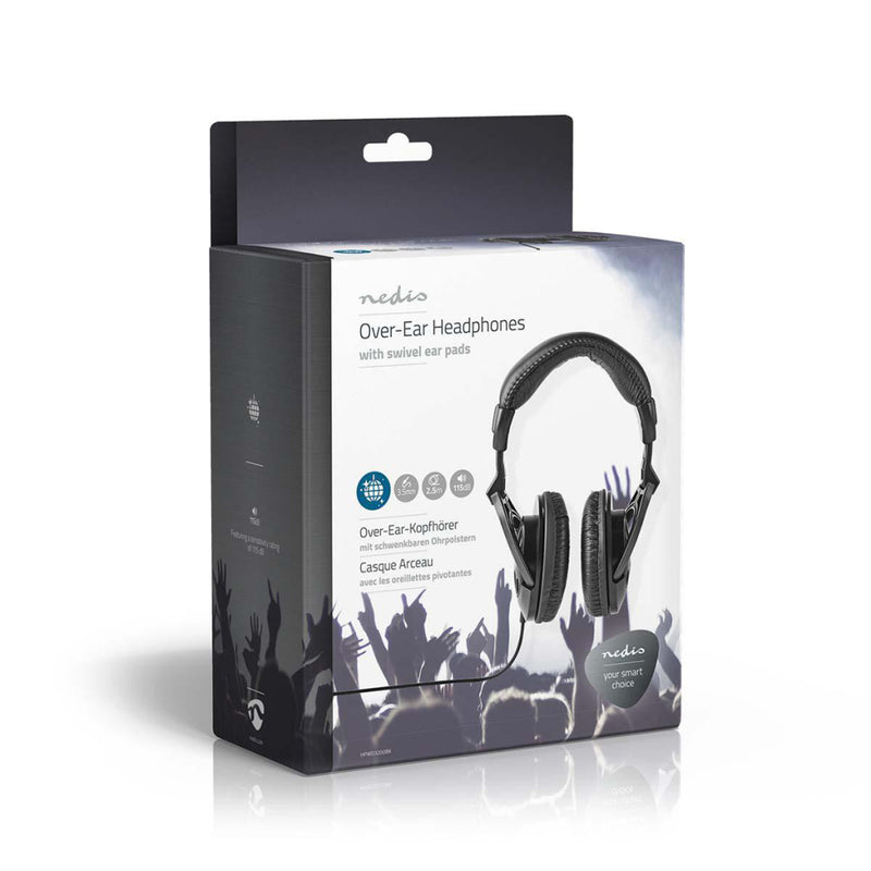 Nedis HPWD3200BK Over-ear Koptelefoon Bedraad 2,50 M Zwart