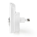 Nedis LNLGETRWT Plug-in Led Nachtlamp Met Stekker En Zaklamp Dag/nachtsensor Bewegingssensor