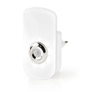 Nedis LNLGETRWT Plug-in Led Nachtlamp Met Stekker En Zaklamp Dag/nachtsensor Bewegingssensor