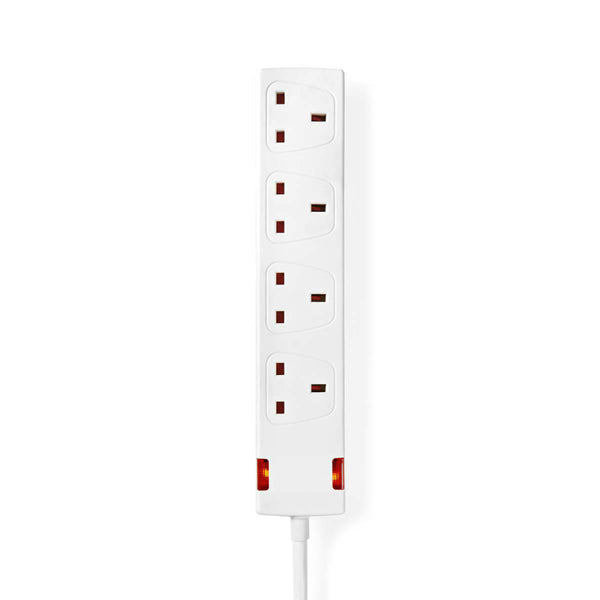 Nedis EXS415G1WT Stekkerdoos 4-weg 1,50 M Wit Uk