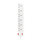 Nedis EXS630G1WT Stekkerdoos Uk / Type-g 6-wegs 3.00 M 3120 W 13 A Soort Aarding: Uk Plug Aardpen 2