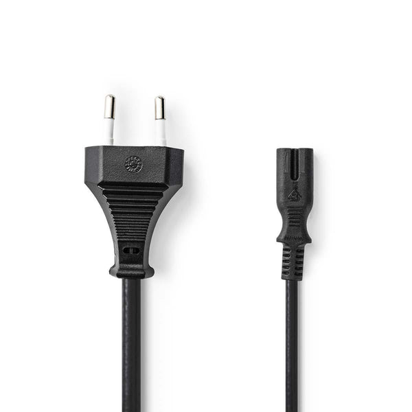 Nedis PCGB11040BK20 Euro Voedingskabel Recht Euro Male - Iec-320-c7 2,00 M Zwart