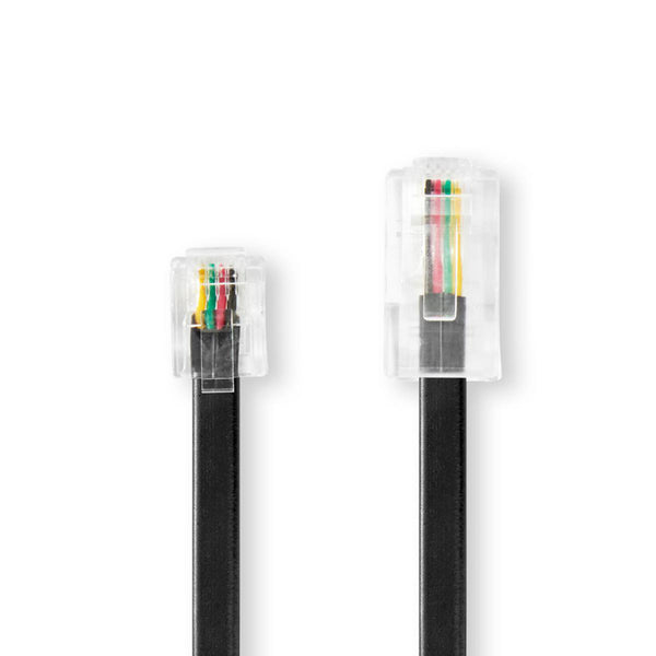 Nedis TCGP90201B50 Telecomkabel Rj11 (6p4c) Male - Rj45 (8p4c) Male 5,00 M Zwart