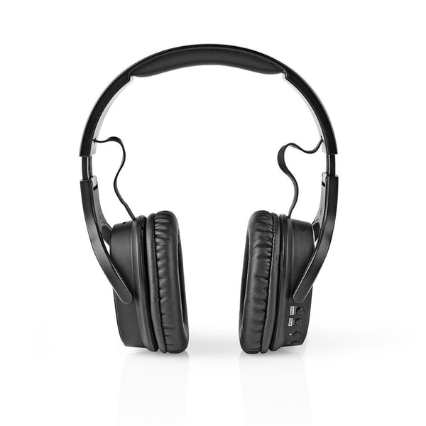 Nedis HPDB200BK Draadloze Koptelefoon Dab+ / Fm / Bluetooth&reg; Over-ear Opvouwbaar Reisetui Zwart