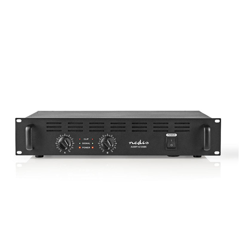 Nedis AAMP16100BK Pa-versterker 2x 120 W 19"