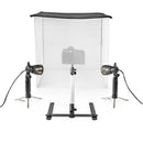 Nedis SKT012WT Led Fotostudioset 60 X 60 Cm 6500 K Opvouwbaar