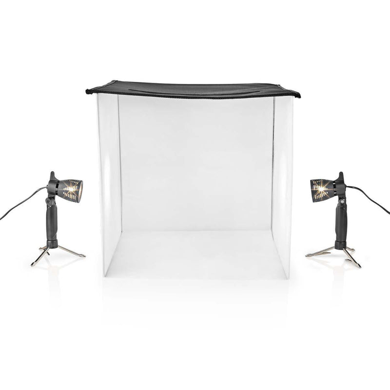 Nedis SKT012WT Led Fotostudioset 60 X 60 Cm 6500 K Opvouwbaar