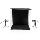 Nedis SKT012WT Led Fotostudioset 60 X 60 Cm 6500 K Opvouwbaar