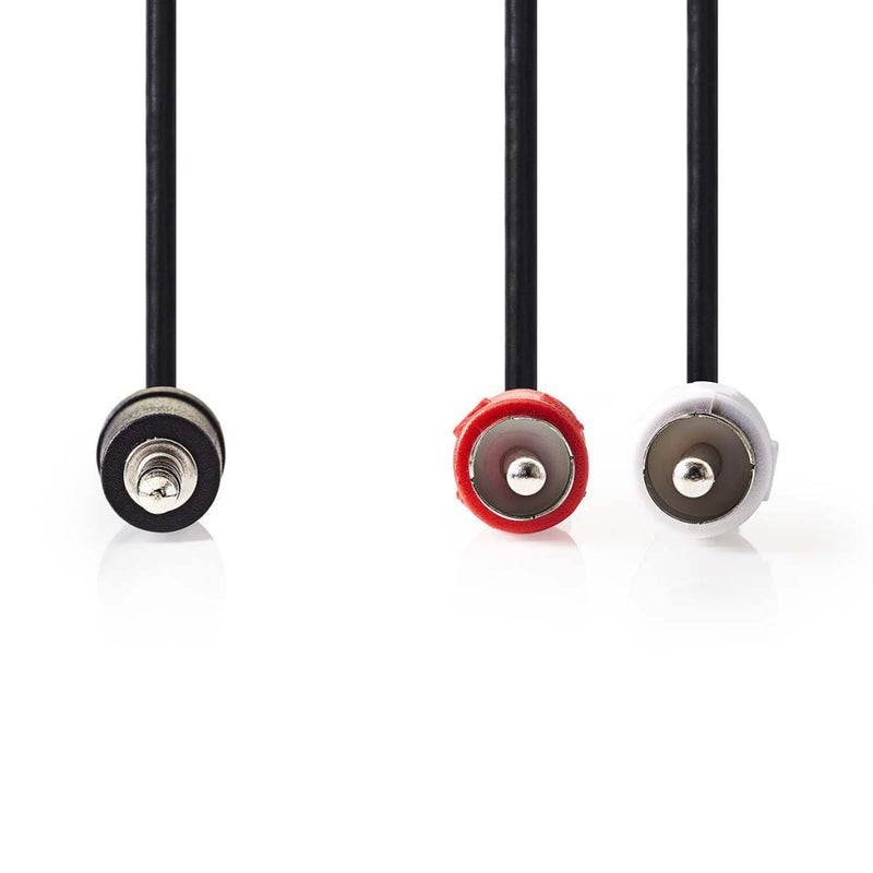 Nedis CAGB22200BK50 Stereo Audiokabel 3,5 Mm Male - 2x Rca Male 5,00 M Zwart
