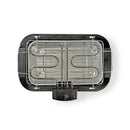 Nedis BBQE110BK Elektrische Barbecue Rechthoekig 38 X 22 Cm 2000 W
